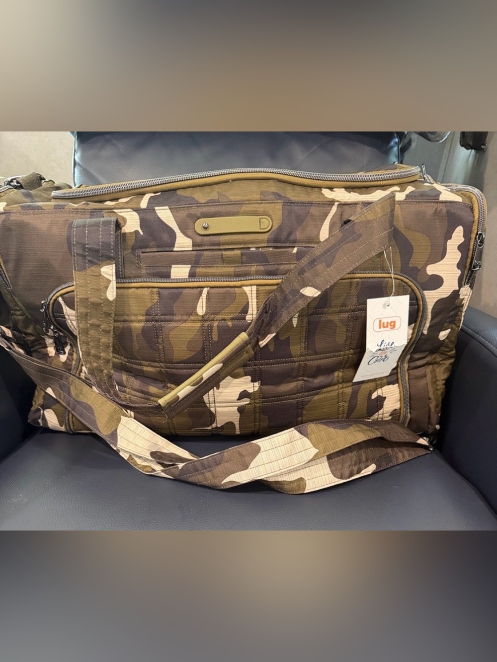 lug Trolley Duffel - Camo Olive NWT